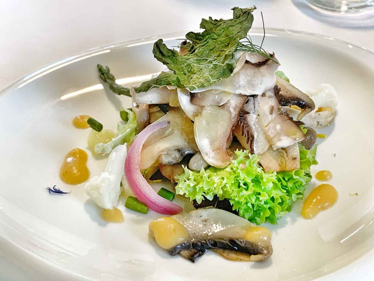 insalata di funghi al ristorante La Neviera Bucchianico Abruzzo 